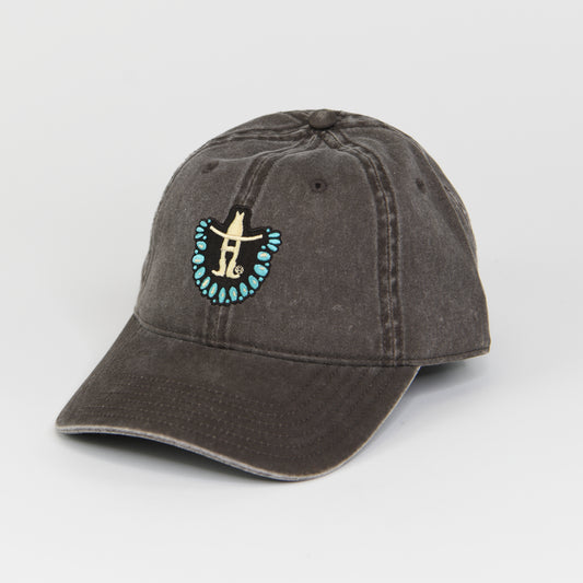 Turquoise/Brown Bow-H Cap