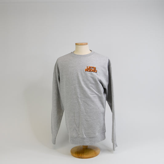 Lets Rodeo Embroidered Sweatshirt - Gray