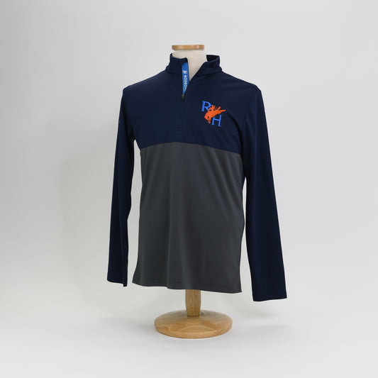 RH Qtr Zip Pullover - Navy/Charcoal