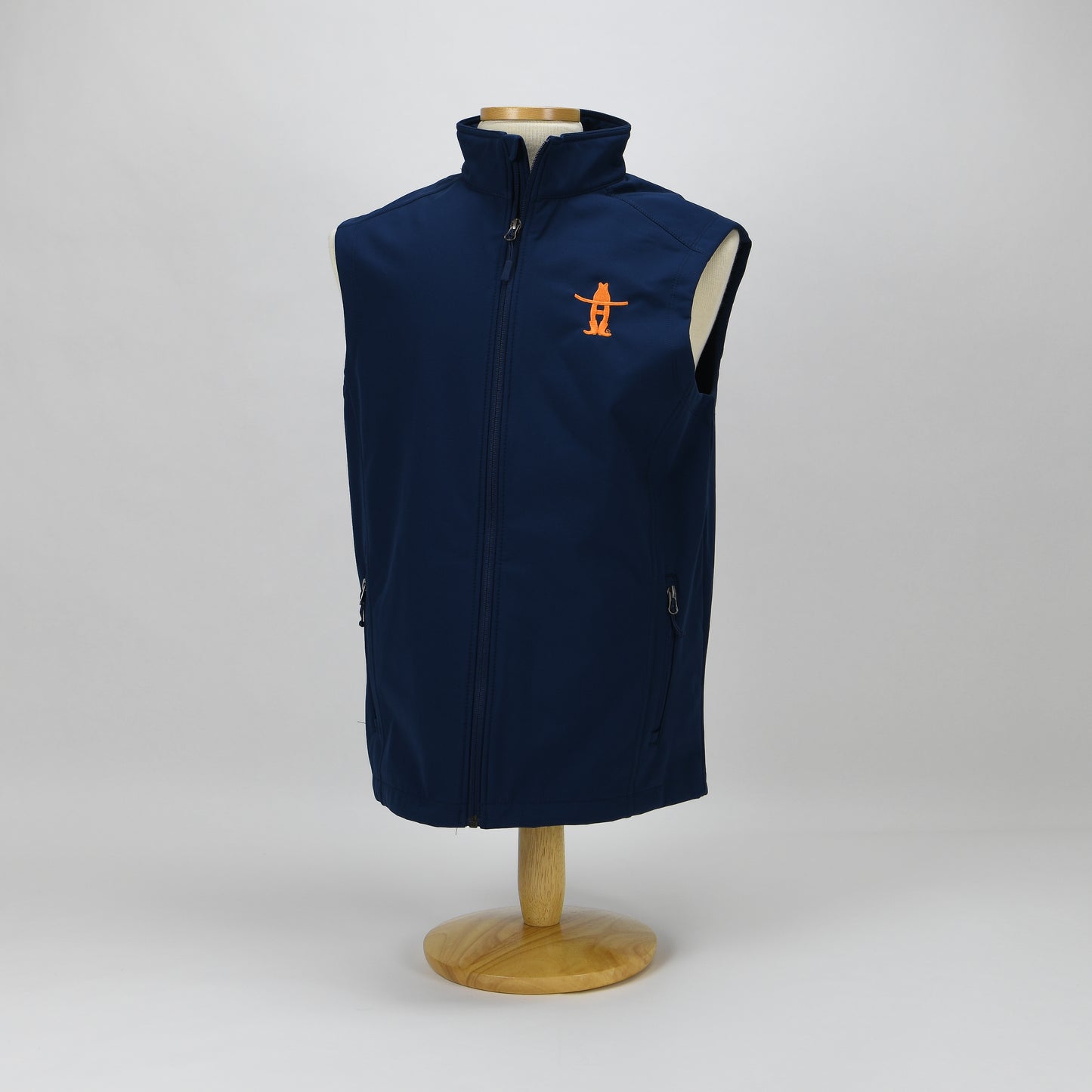 Mens Soft Shell Vest with Bow-H - Navy