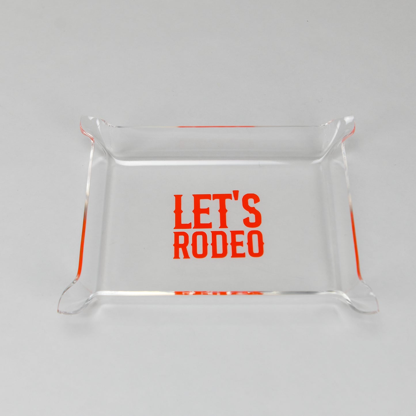 Lets Rodeo Acrylic Tray - Orange