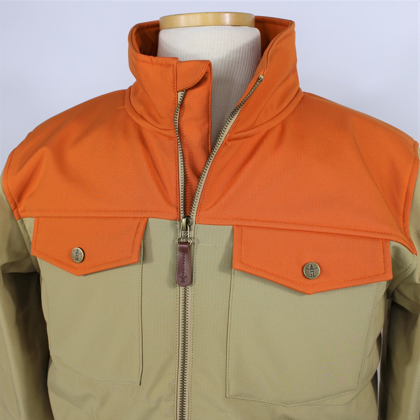 Full-Zip Ranch Hand Jacket - Tan/Orange