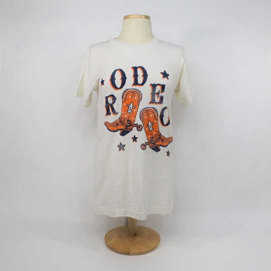 Rodeo Boots Tee - Vintage White