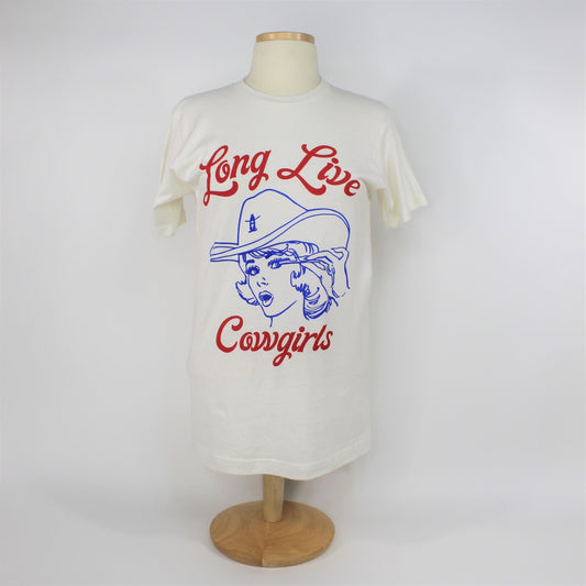 Long Live Cowgirls Tee - Vintage White