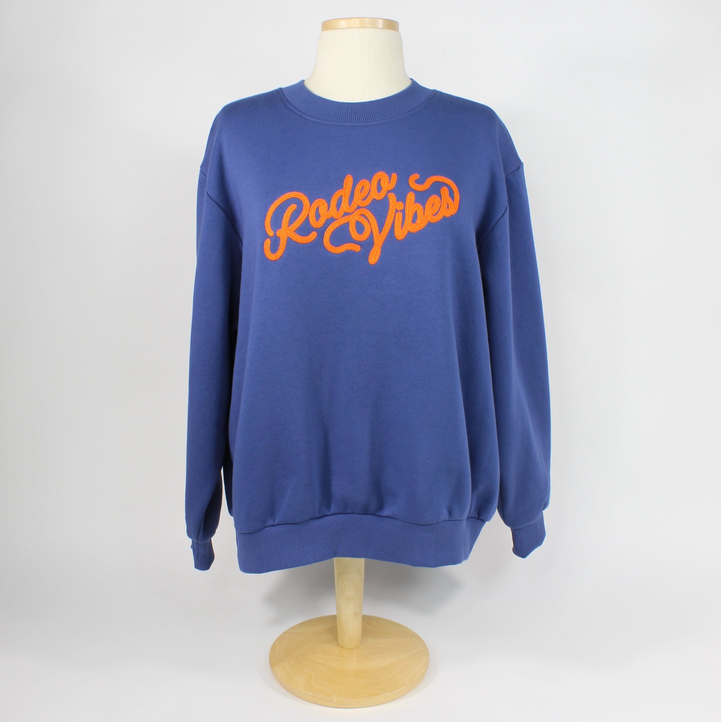 Rodeo Vibes Chain Stitch Sweatshirt - Navy