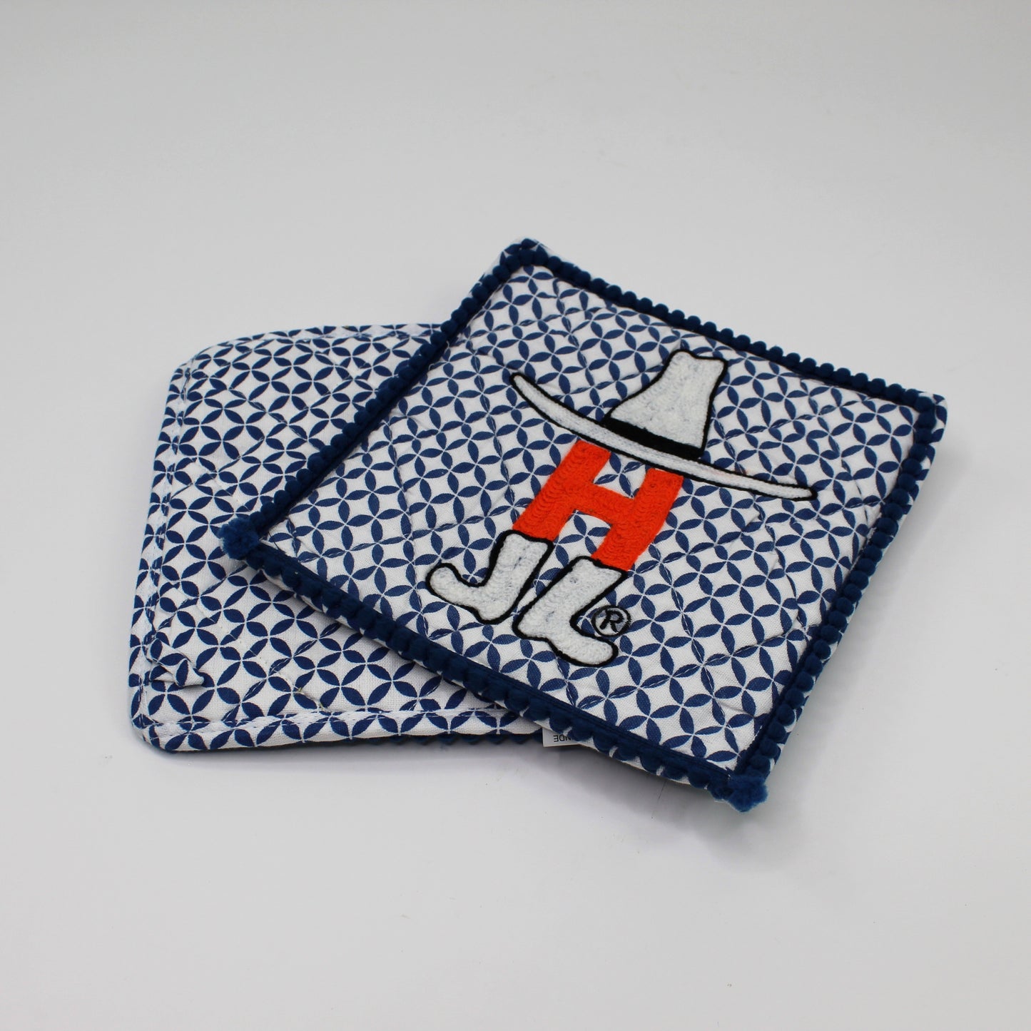 Bow-H Pot Holder - Blue