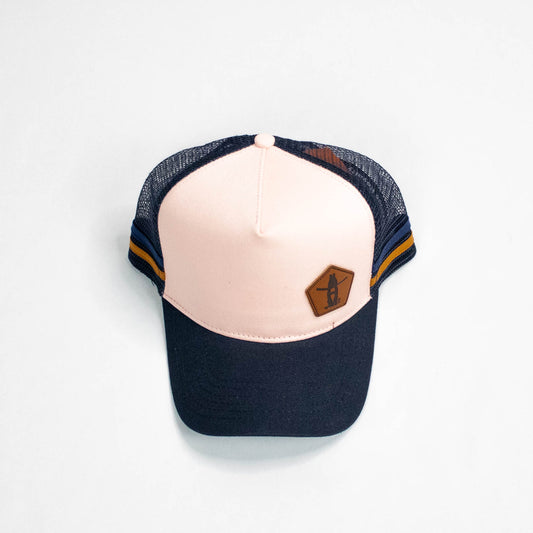 Pink/Navy Trucker Cap