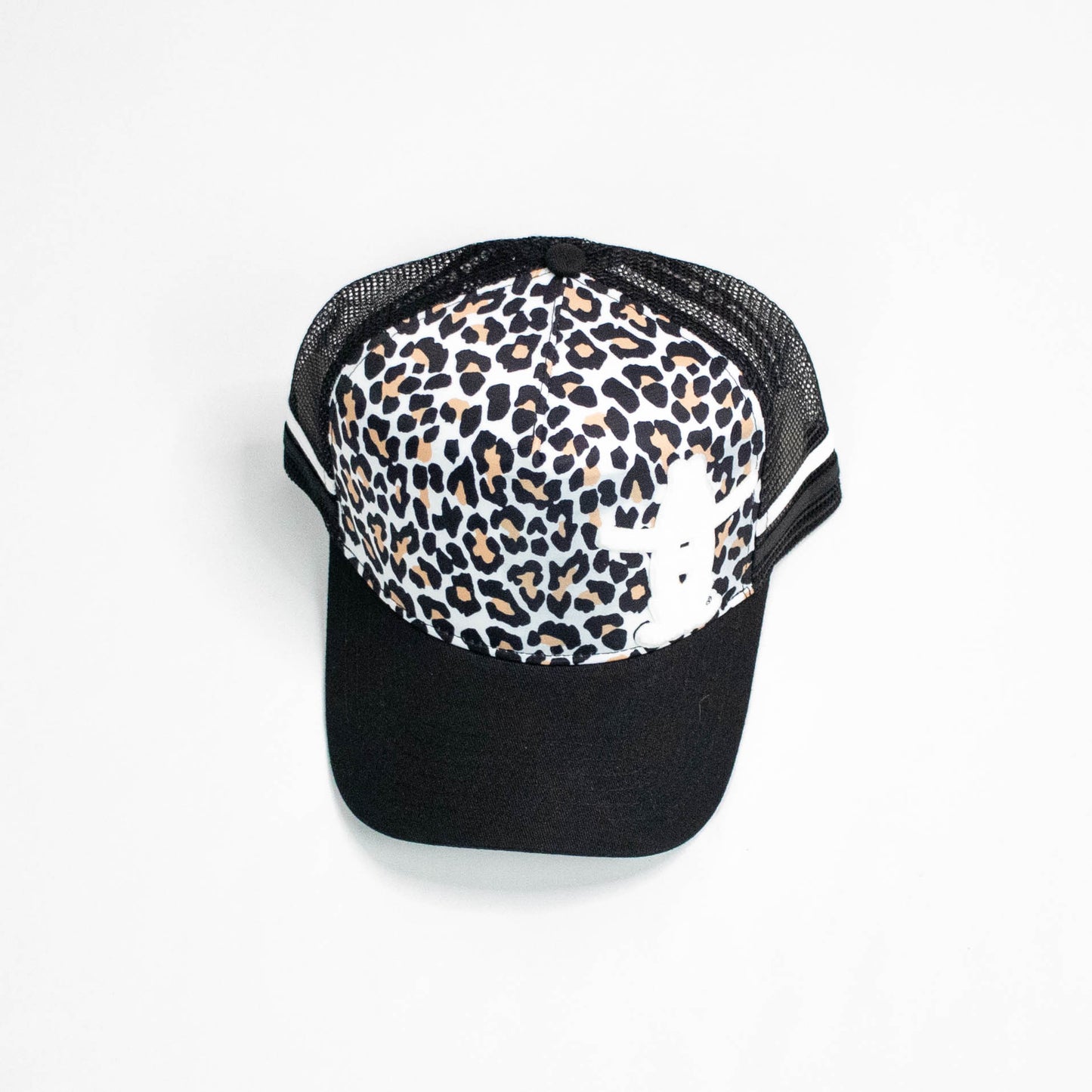 Leopard Cap w/White Chenille H