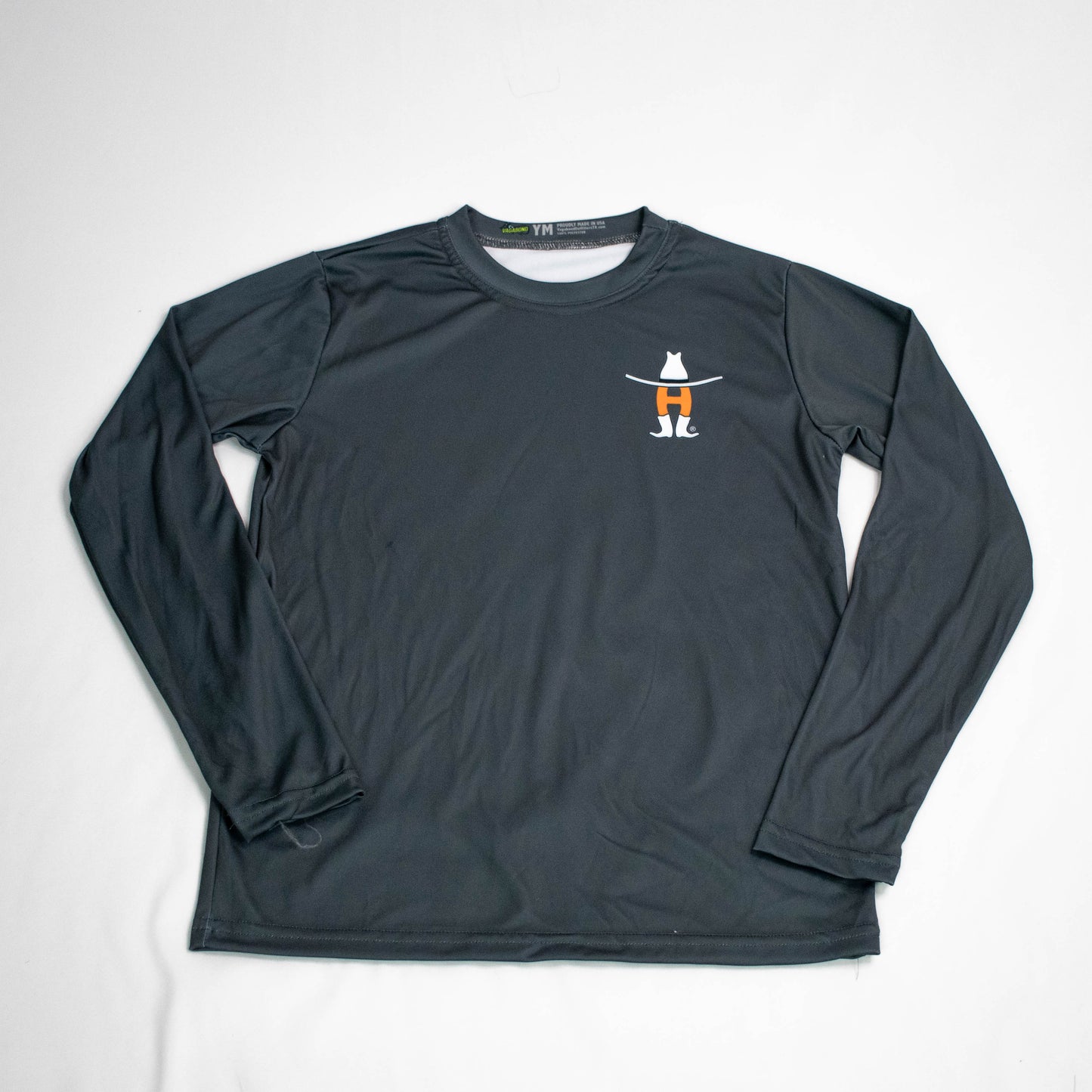 Charcoal LS Sports Tee-Youth