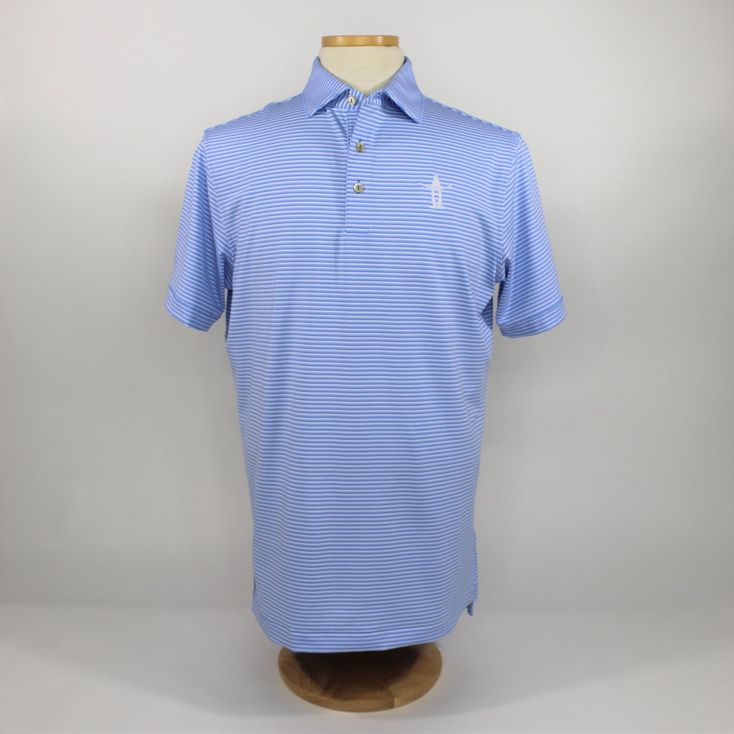 PM Cedar Stripe Polo - Liberty Blue