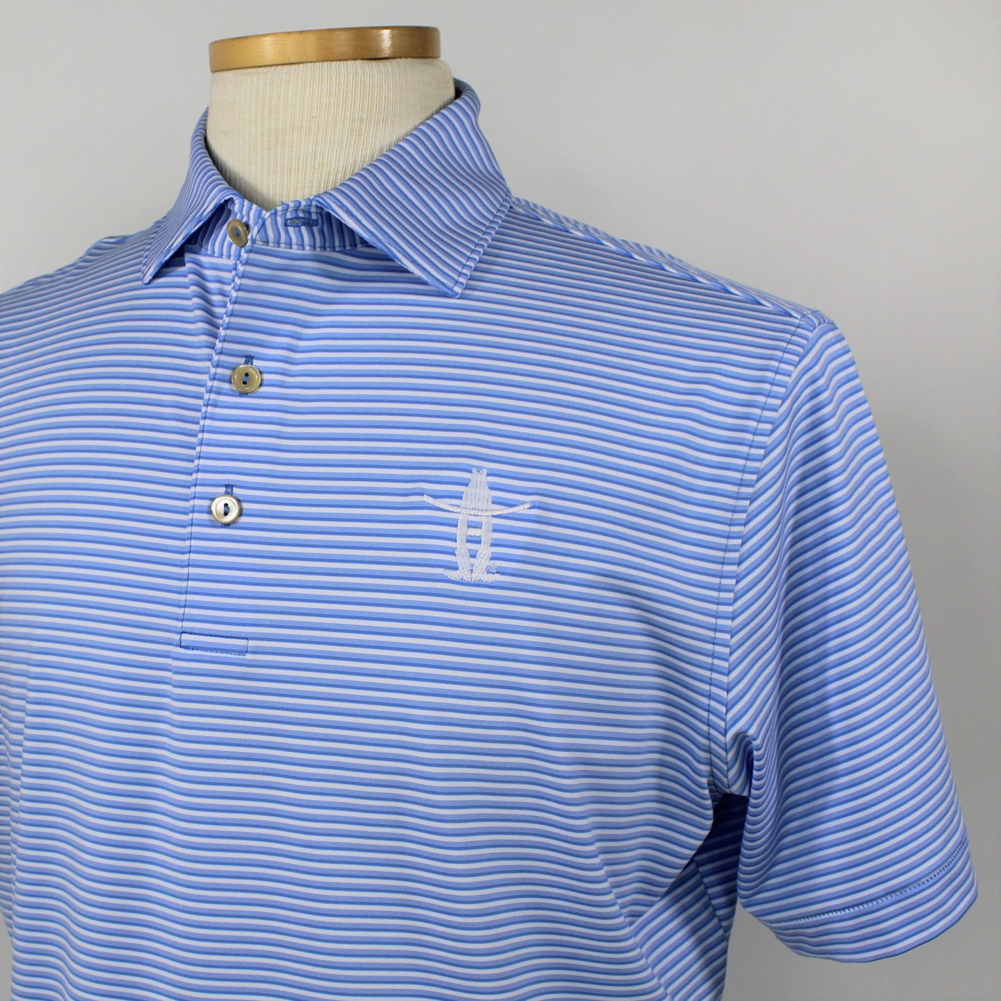 PM Cedar Stripe Polo - Liberty Blue