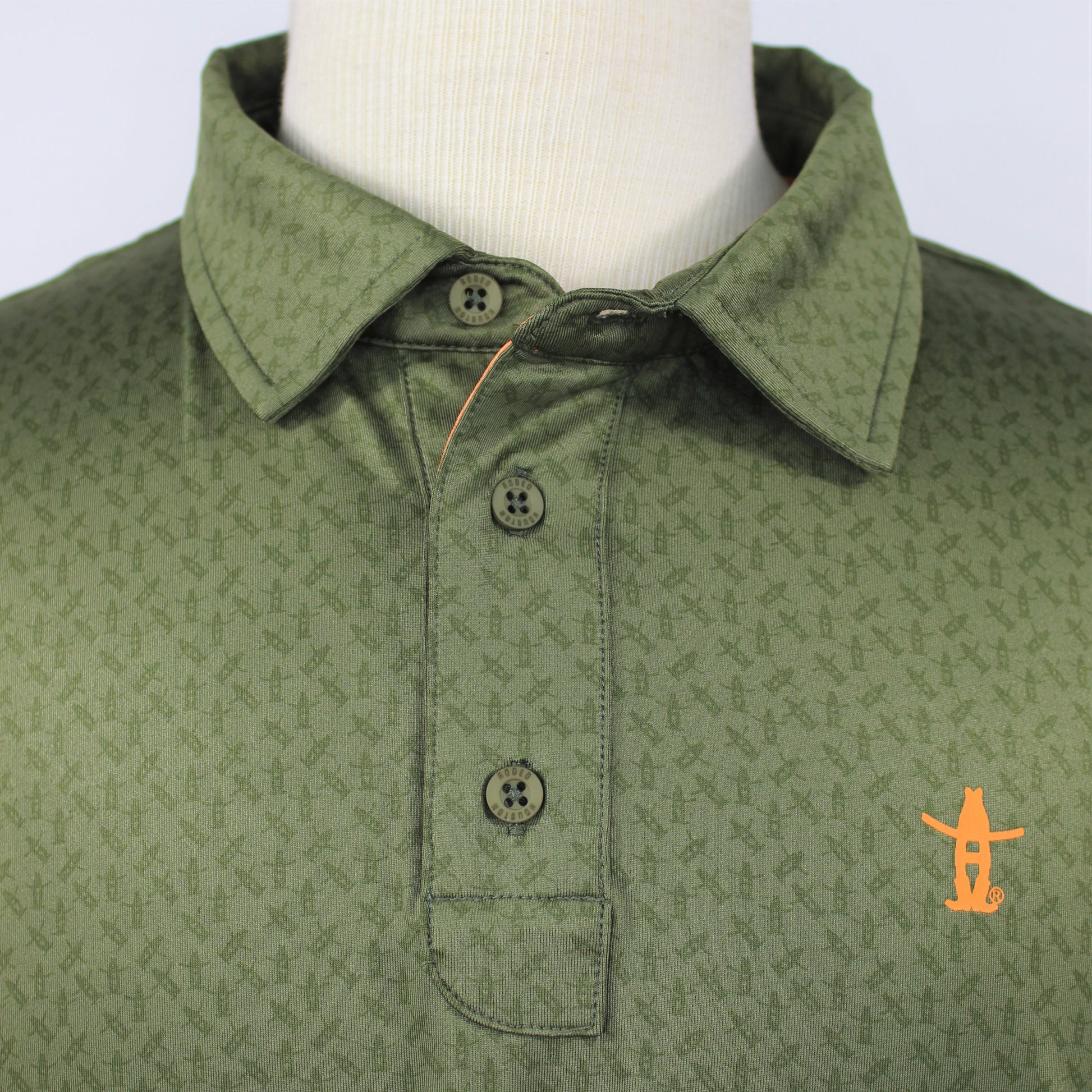 Howdy Performance Polo - Olive โ Houston Livestock Show and Rodeoโข