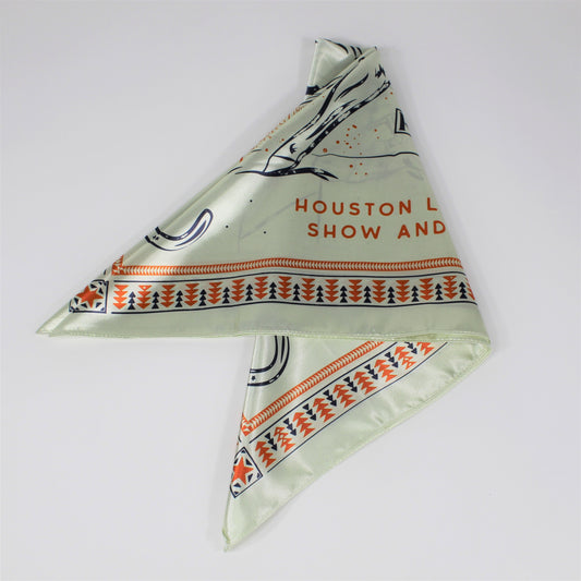 HLSR Cowboy Print Cream Scarf