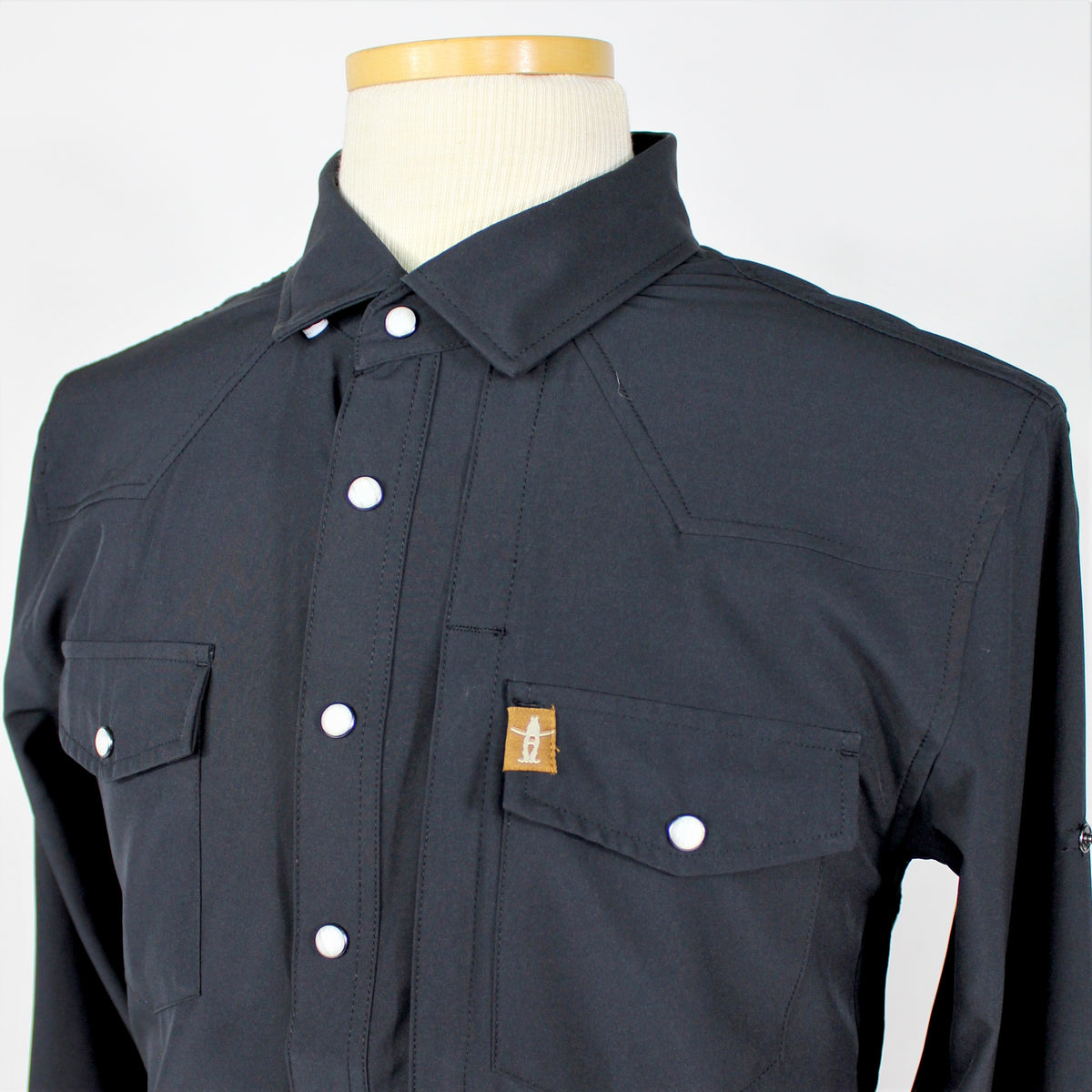 Performance L/S Pearl Snap - Black – Houston Livestock Show and Rodeo™