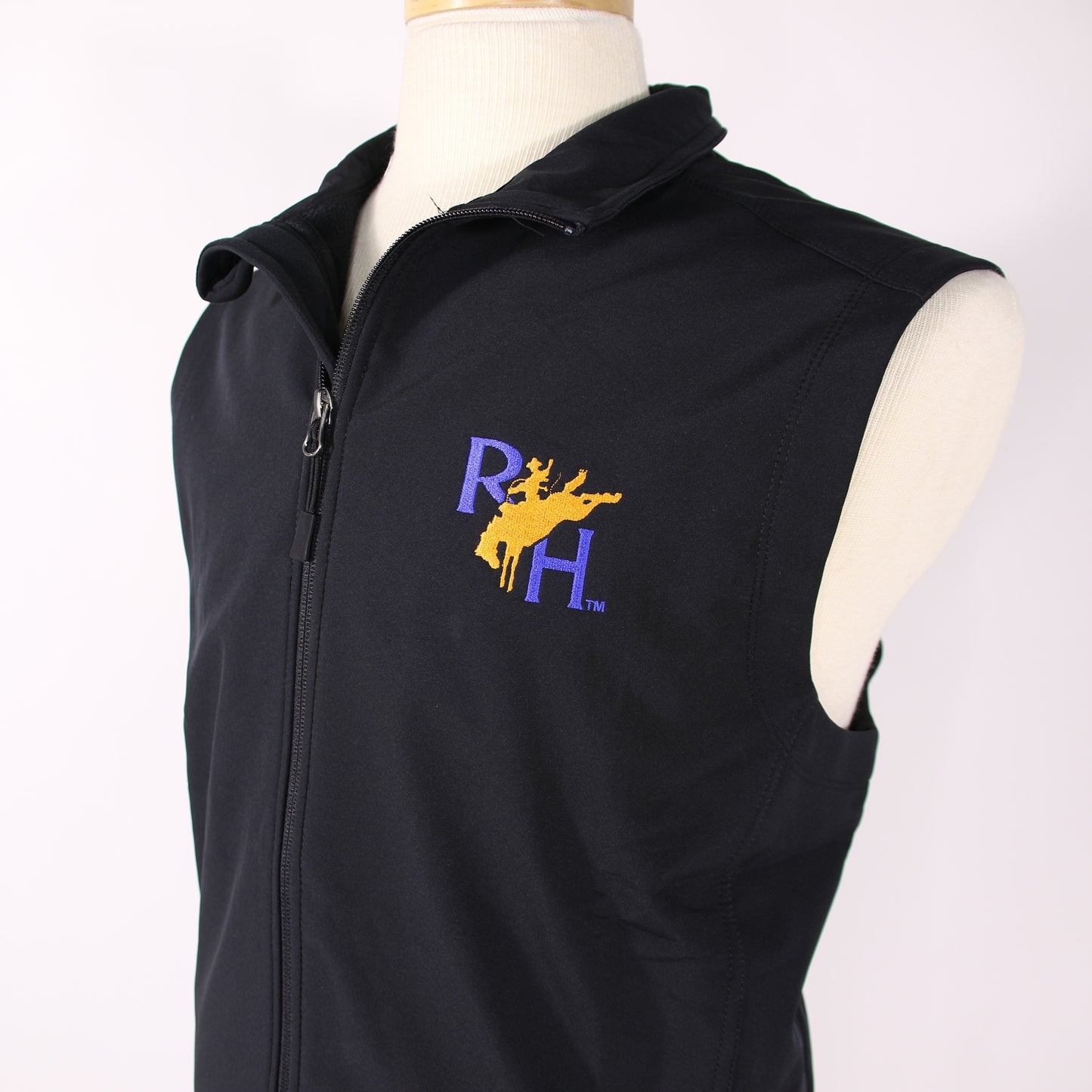 Mens RH Bronc Vest - Black