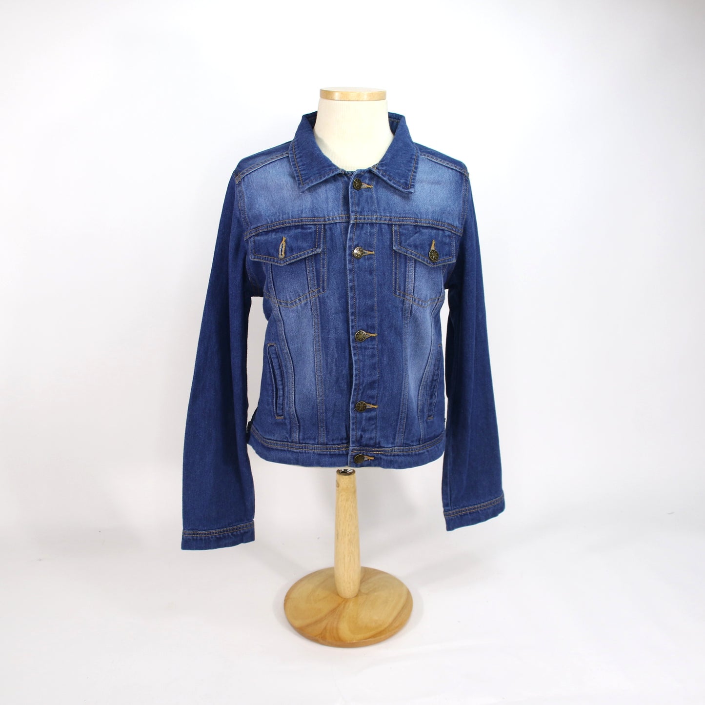RH Bead-Back Denim Jkt - Dark Wash