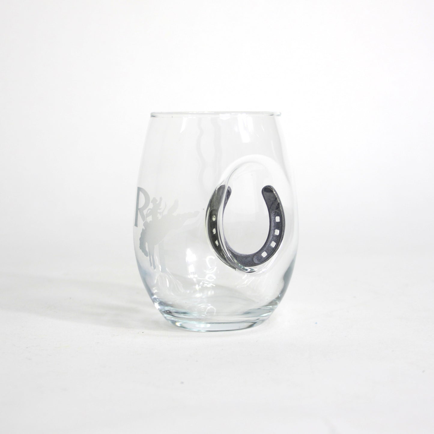Horseshoe 15oz Wine Glass -  RH Bronc