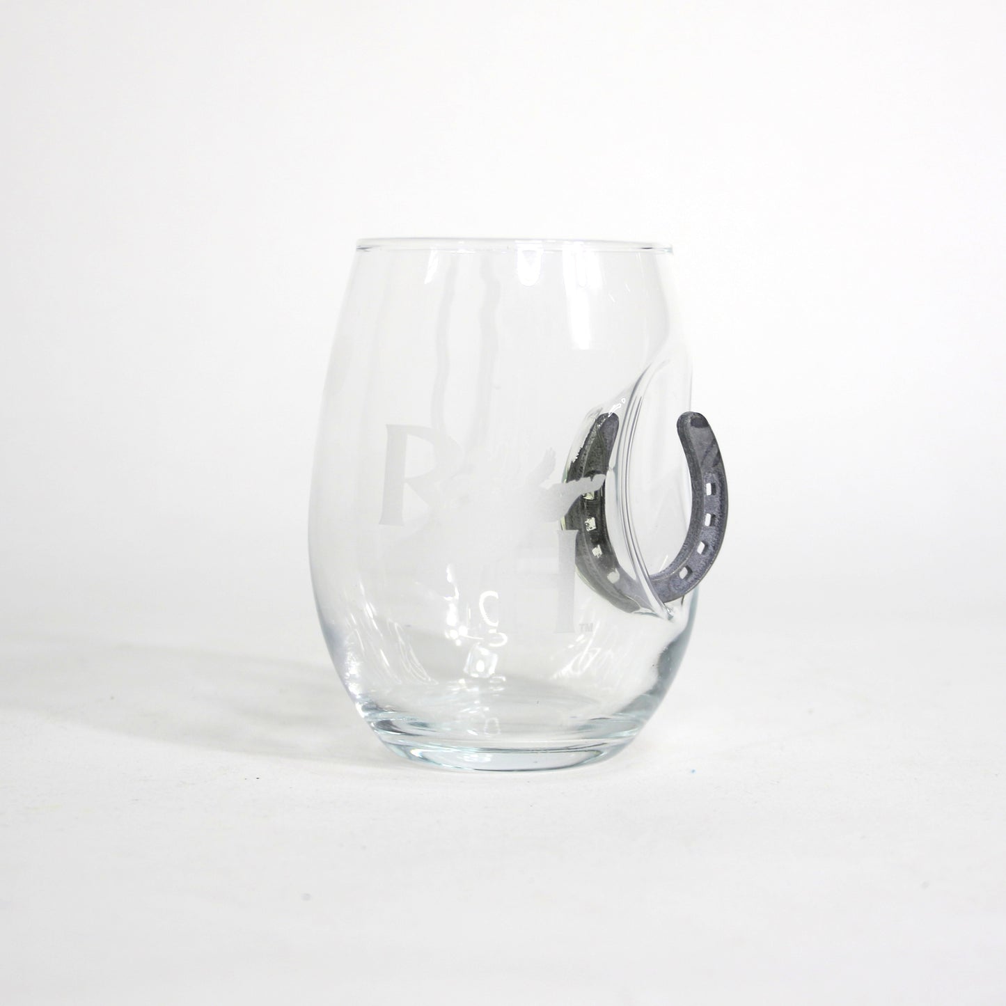 Horseshoe 15oz Wine Glass -  RH Bronc