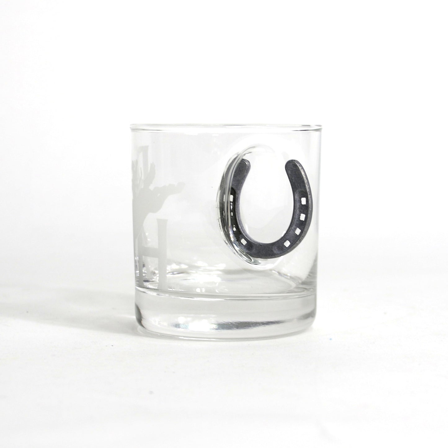 Horseshoe 11oz Rocks Glass - RH Bronc