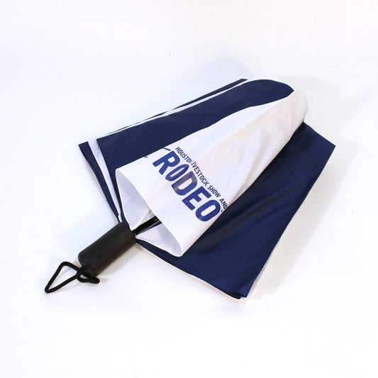 Umbrella Small Folding Navy/White