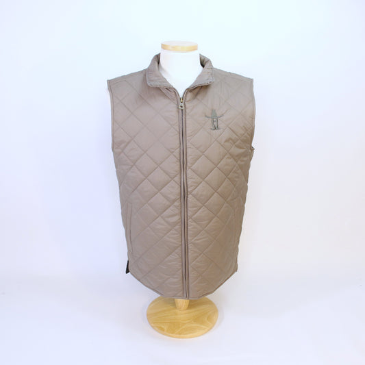 Mens Quilted Vest - Tan