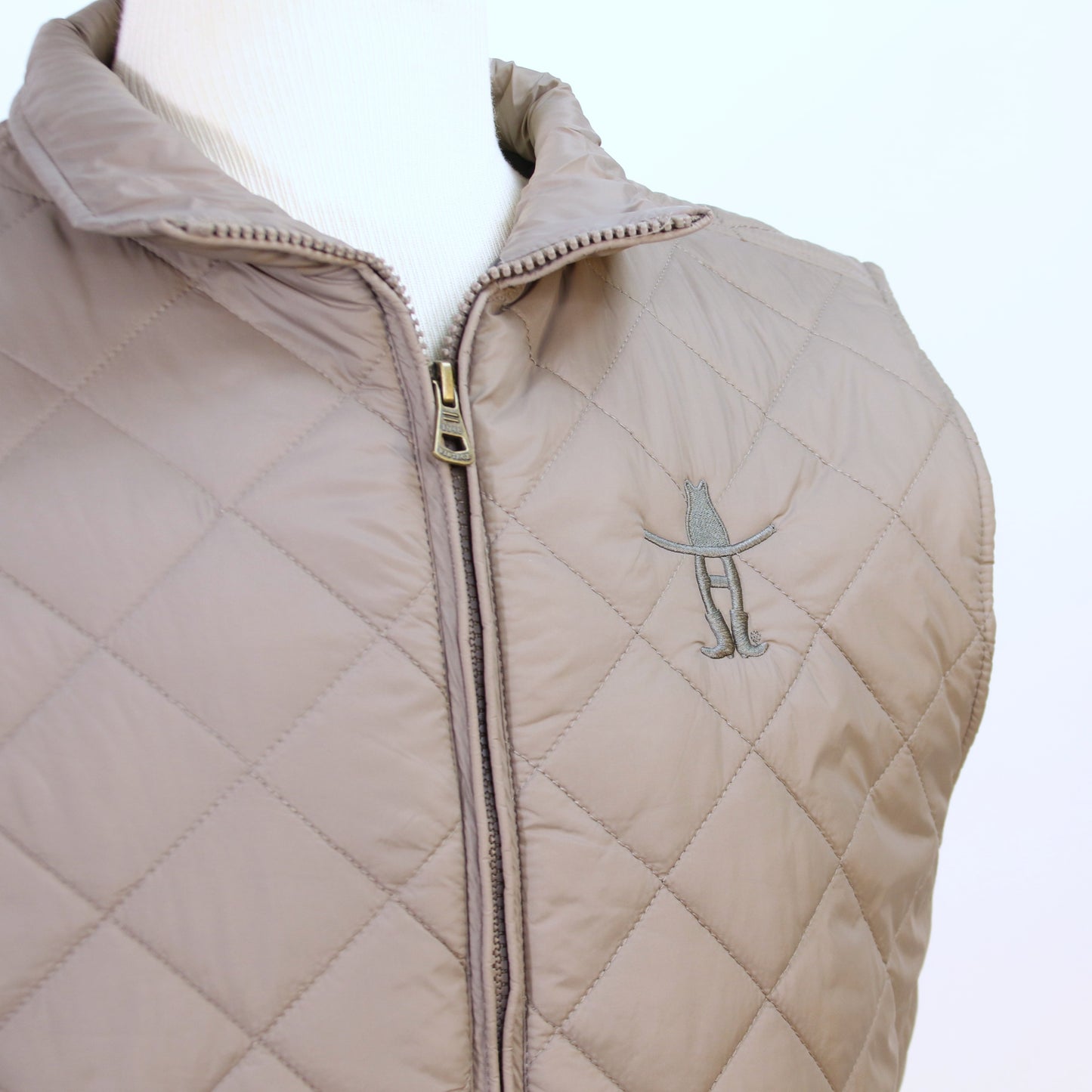 Mens Quilted Vest - Tan