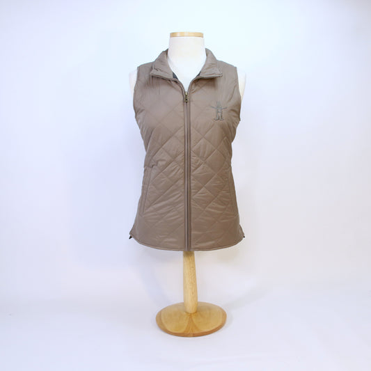 Ladies Quilted Vest - Tan