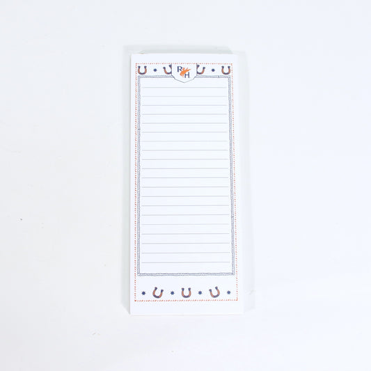 RH Bronc Notepad - Lined List