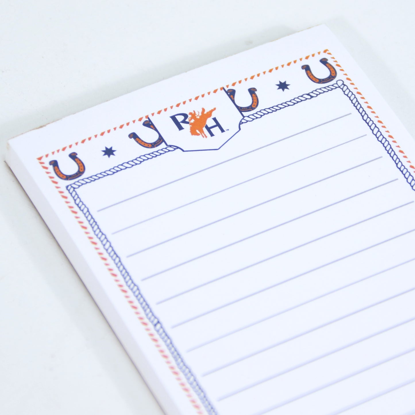 RH Bronc Notepad - Lined List