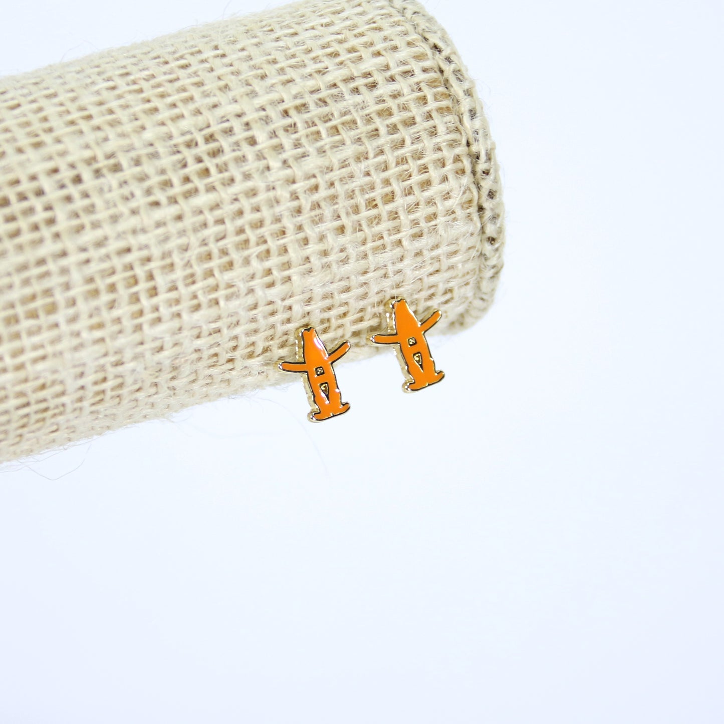Bow-H Stud Earrings