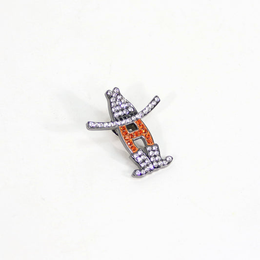 Multicolor Rhinestone Howdy Pin