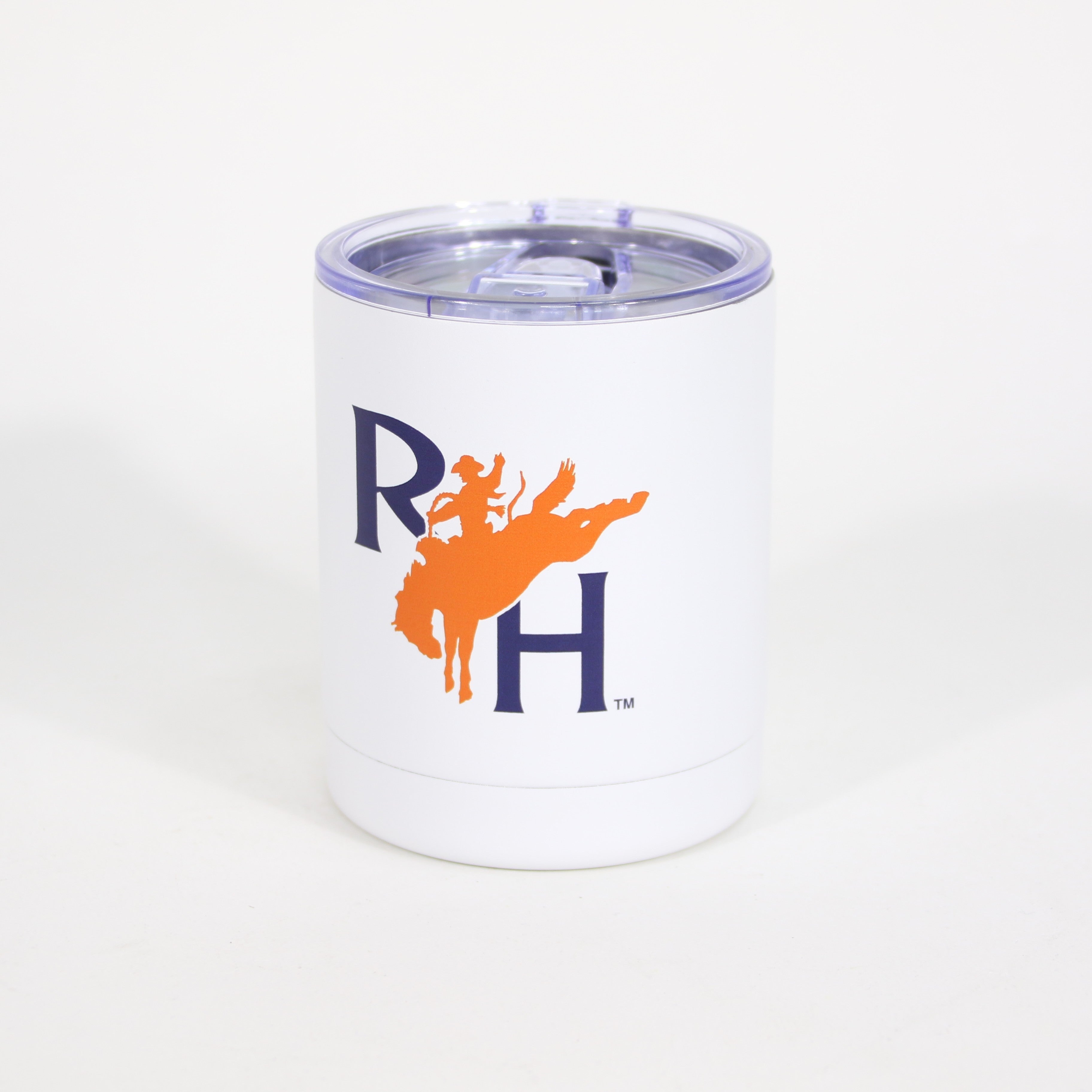 RH Bronc Lowball Tumbler - 10oz White – Houston Livestock Show and Rodeo™
