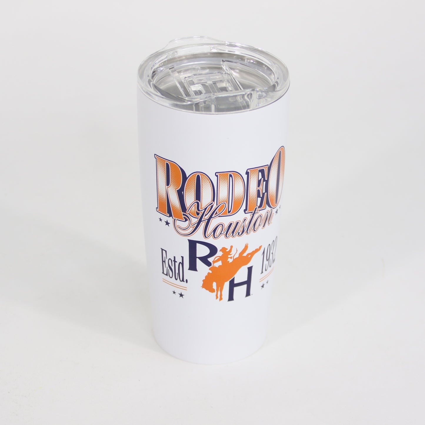 Rodeo Houston RH Tumbler- 20oz White