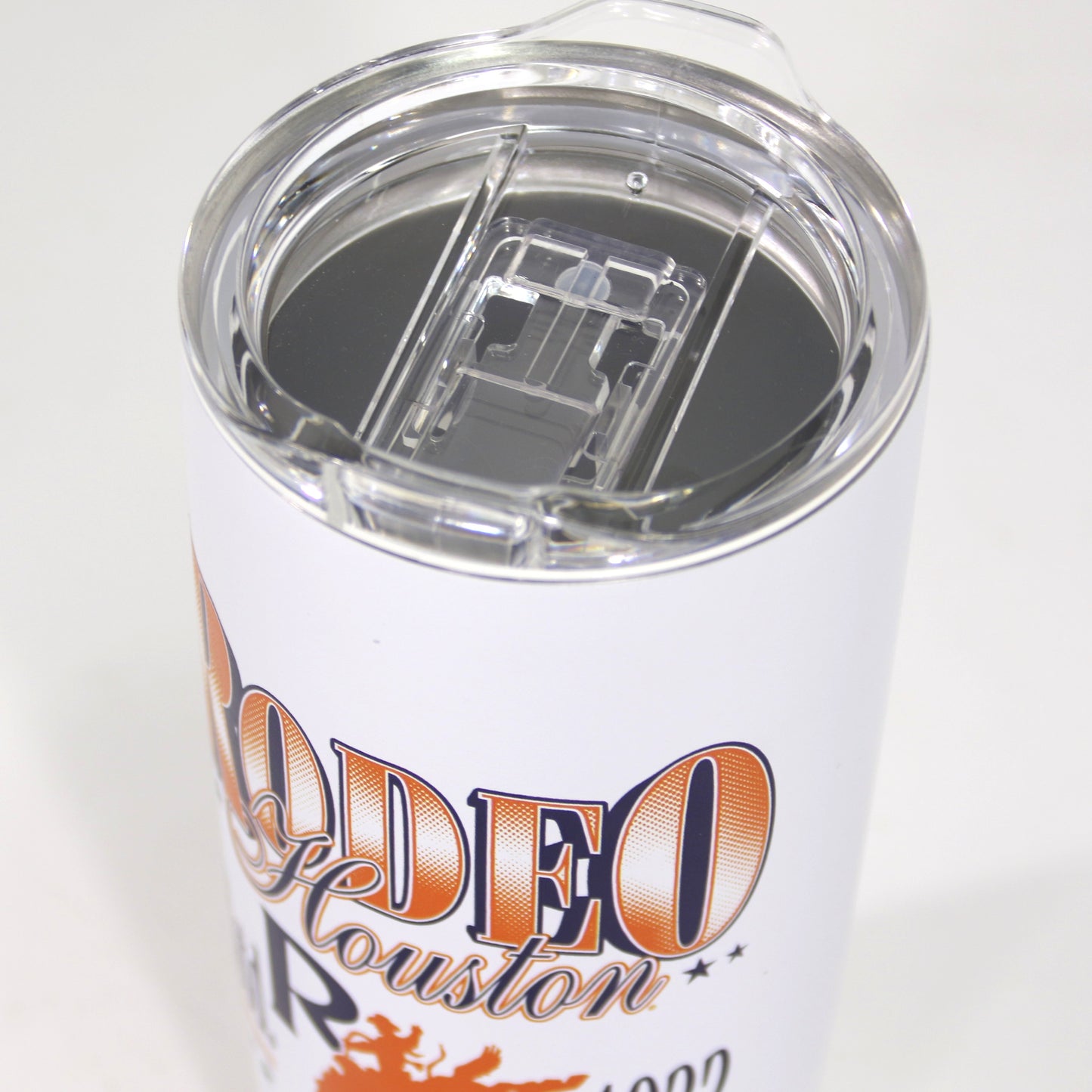 Rodeo Houston RH Tumbler- 20oz White