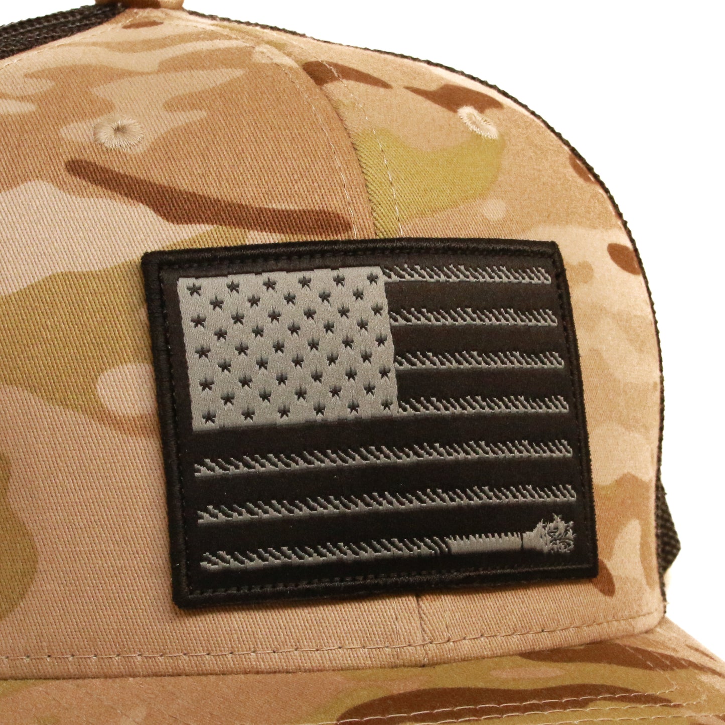 Camo Black American Flag Hat