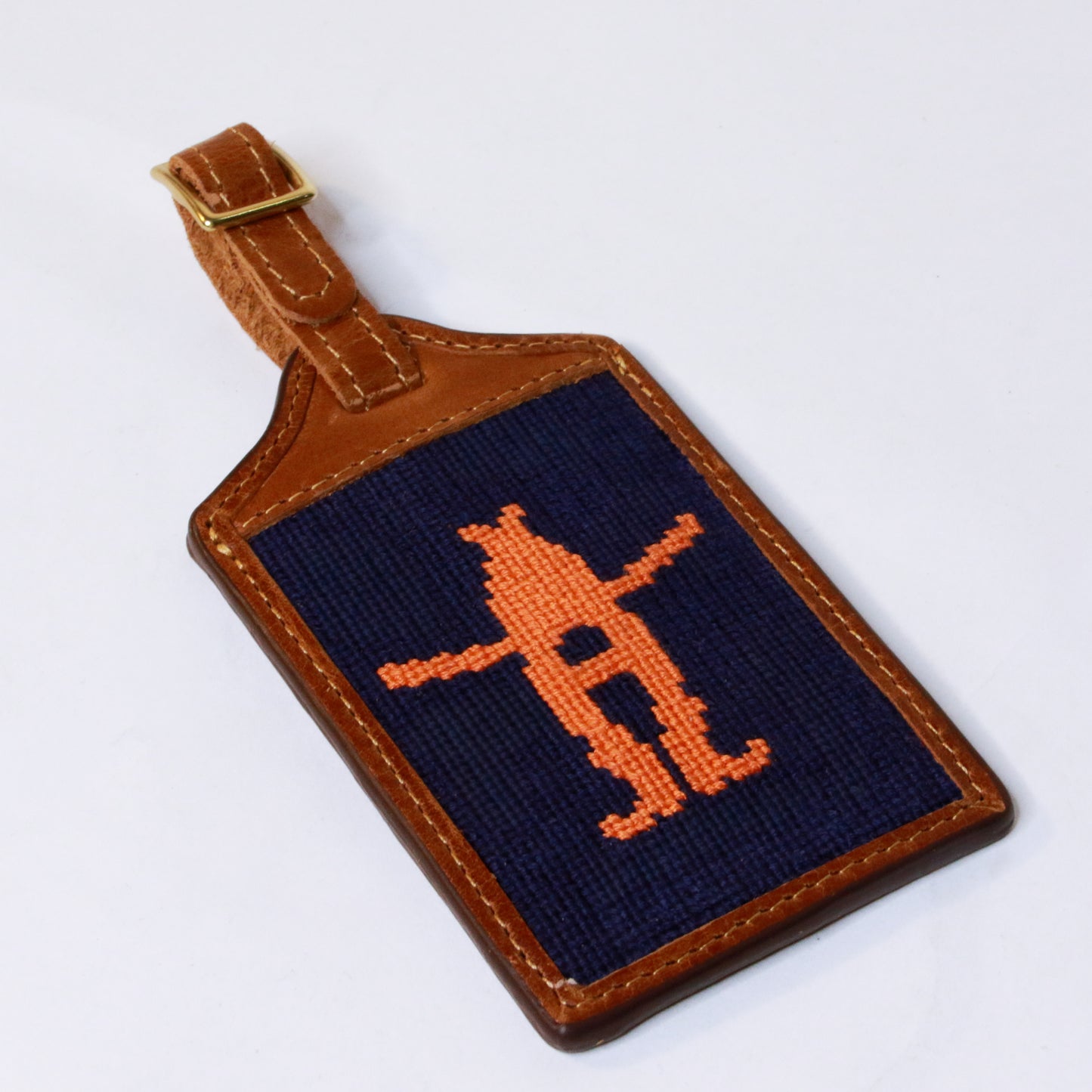 Smathers and Branson Needlepoint Luggage Tag