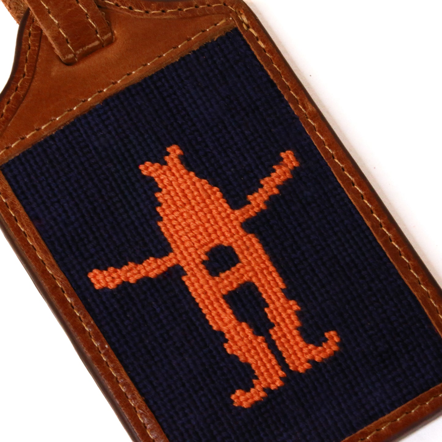 Smathers and Branson Needlepoint Luggage Tag