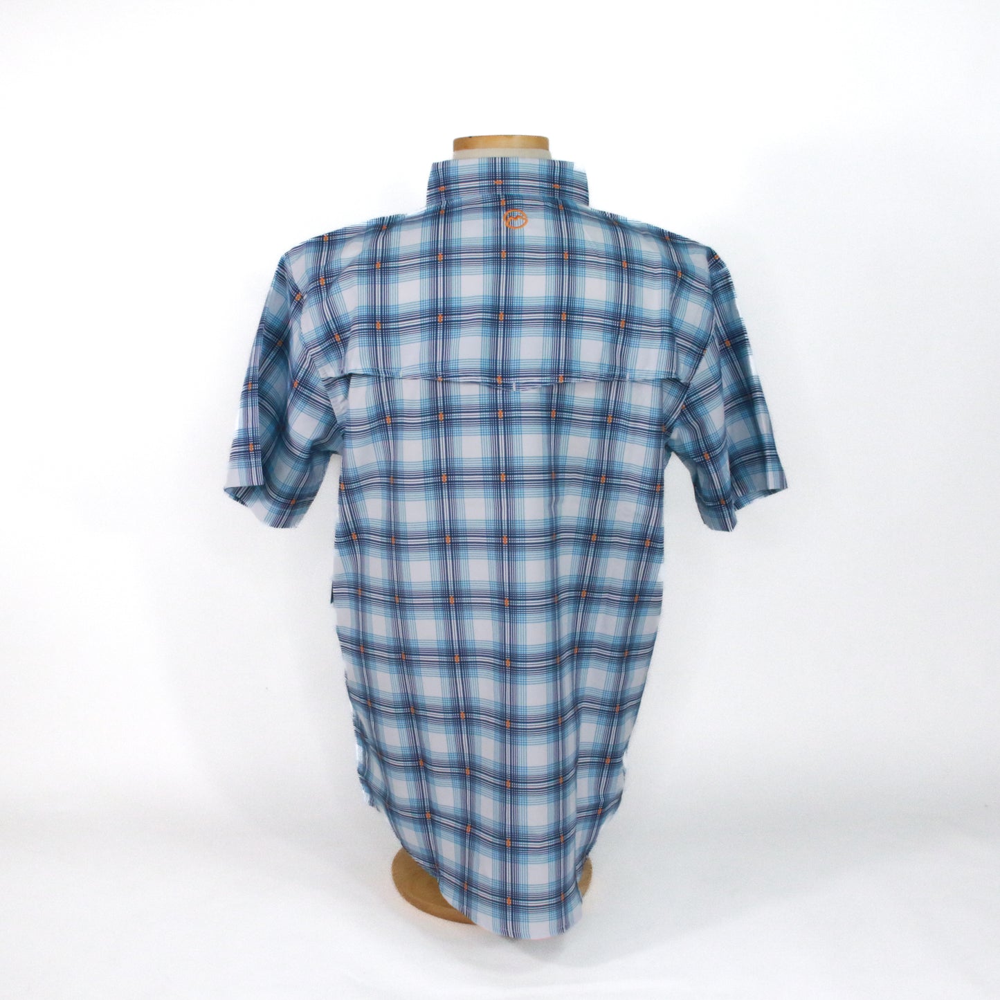 Mens Bow-H Plaid Fishing Shirt - Navy