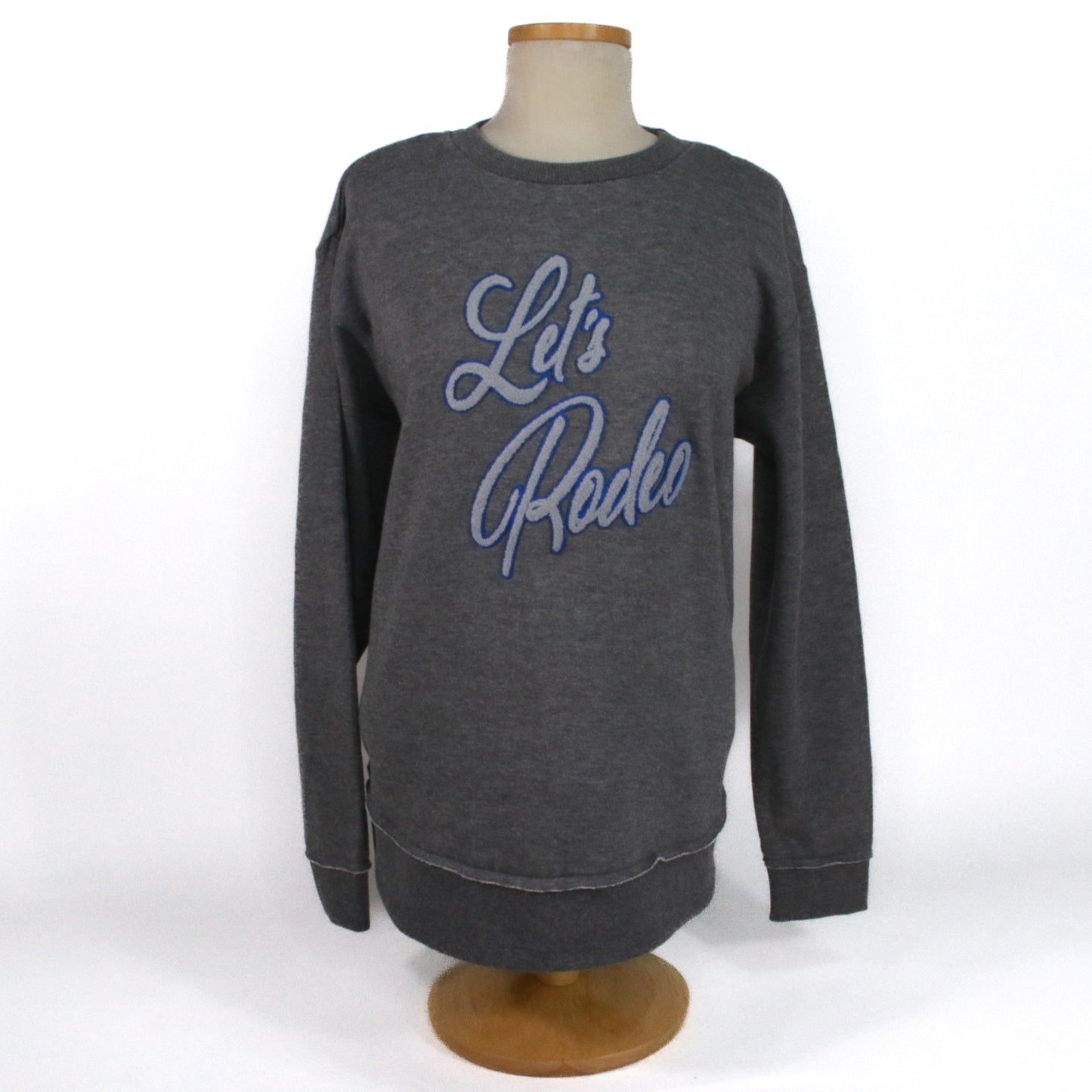 Lets Rodeo Chenille Sweatshirt - Grey