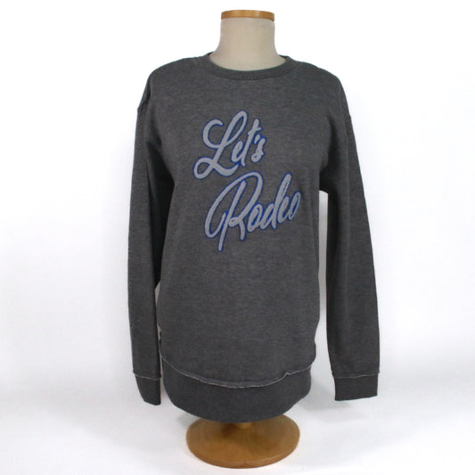 Lets Rodeo Chenille Sweatshirt - Grey