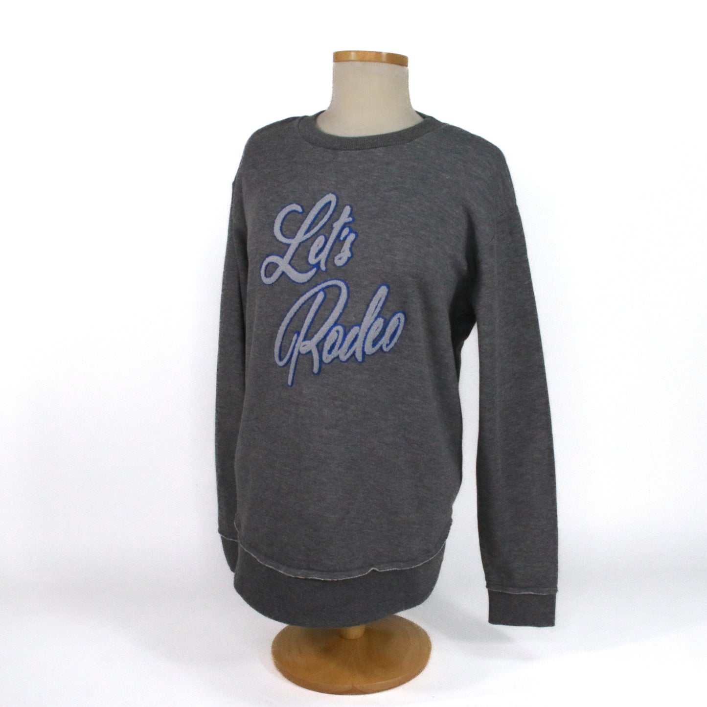 Lets Rodeo Chenille Sweatshirt - Grey