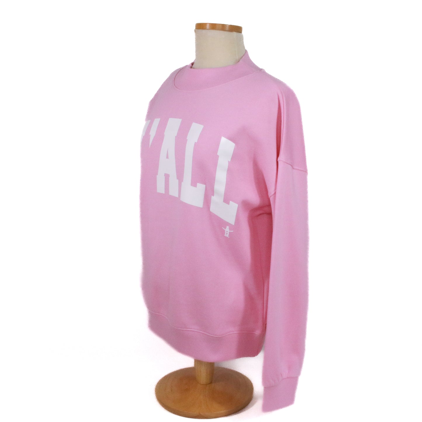 Mockneck Yall Sweatshirt - Blush