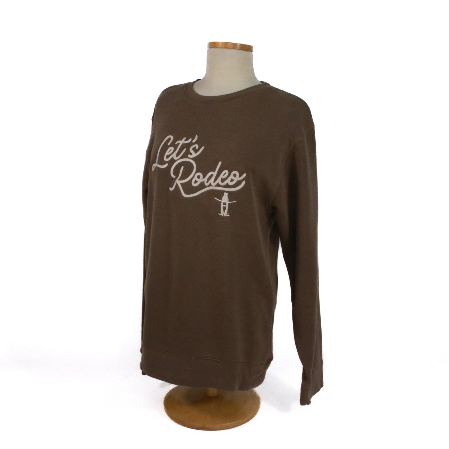 Lets Rodeo Chainstitch Sweatshirt - Mocha