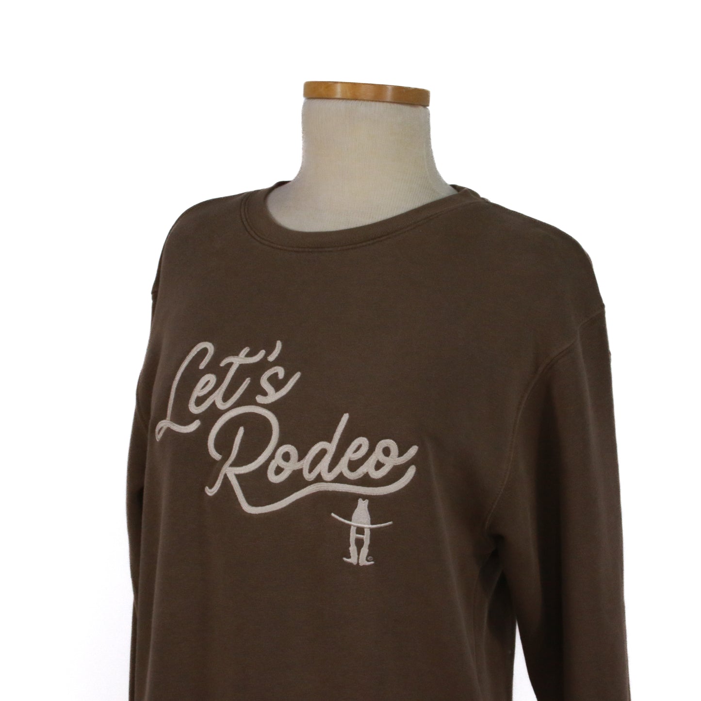 Lets Rodeo Chainstitch Sweatshirt - Mocha