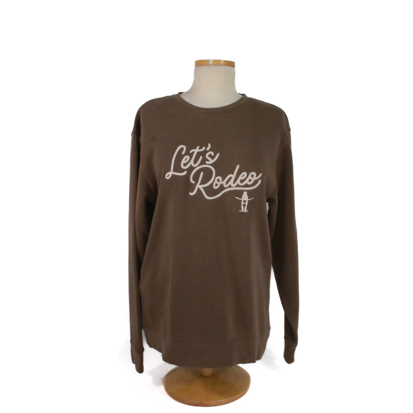 Lets Rodeo Chainstitch Sweatshirt - Mocha