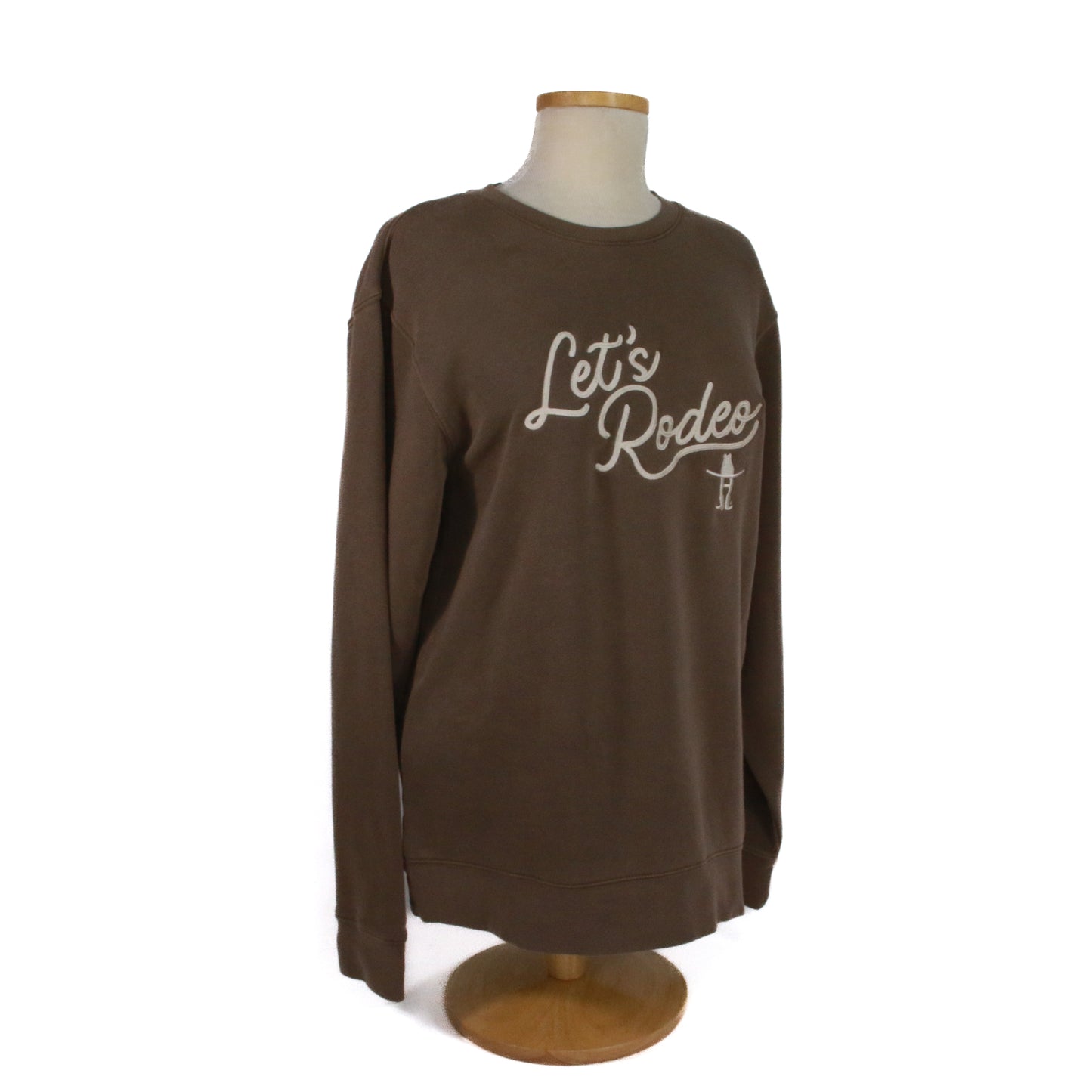 Lets Rodeo Chainstitch Sweatshirt - Mocha