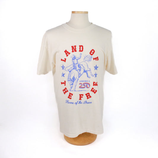 A250 Land of the Free Tee - Natural