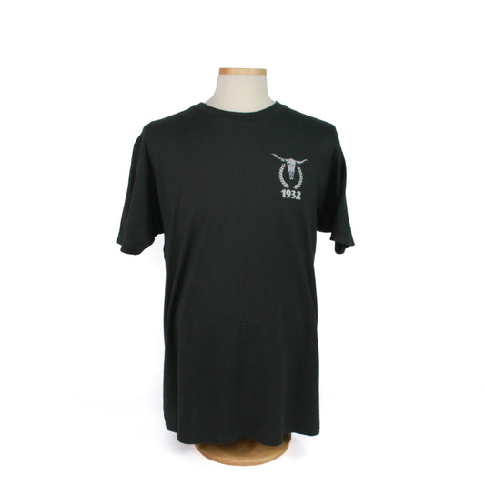 Black Horns Steer Tee - Black