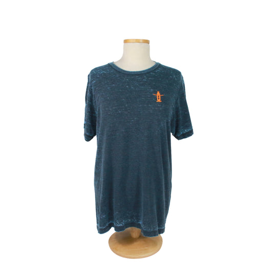 Acid Wash Burnout Tee - Grey