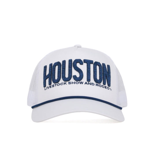 HOUSTON White Mesh Back Cap